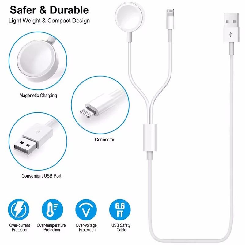 3 in 1 Magnetic Charger Cable Fast Charger For iPhone 14 13 12 8 For Apple Watch gallery