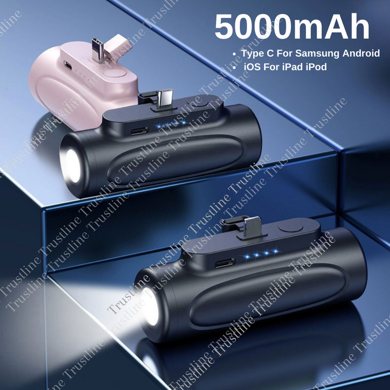 5000mAh Mini Battery Charger External Power Bank Pack For iPhone Android Samsung