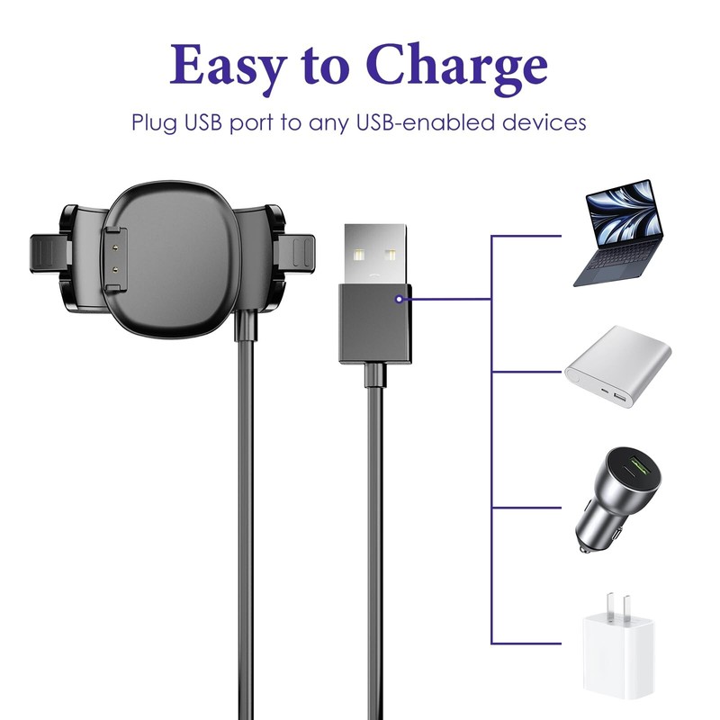 Kuaguozhe 2 Pack Compatible with Disney-Magic Band Plus Charger, 3.3ft Replac... gallery