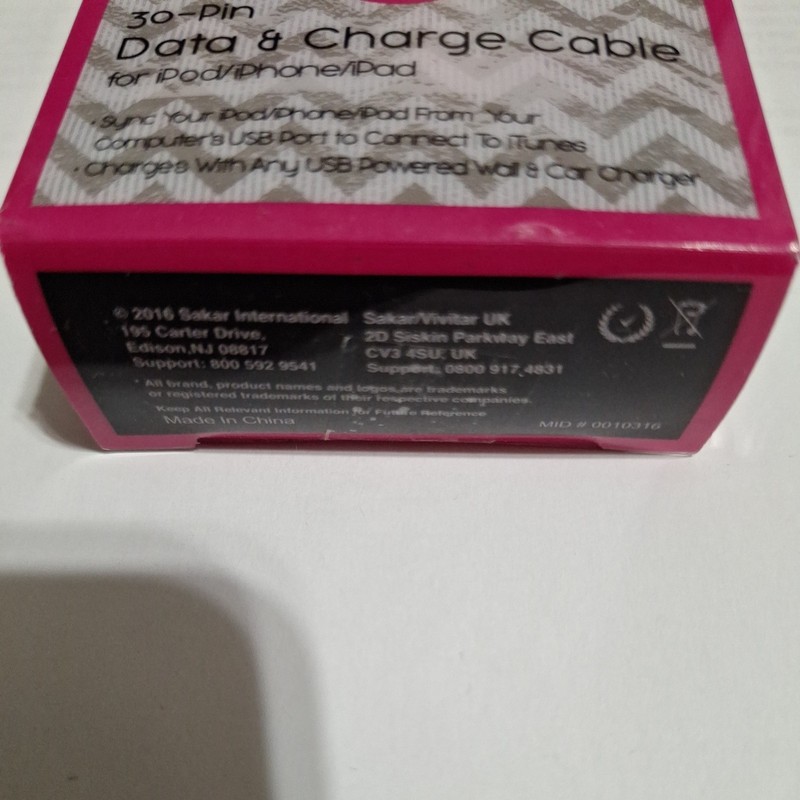 30 Pin Ipad Ipod Iphone Data Cable Pink gallery