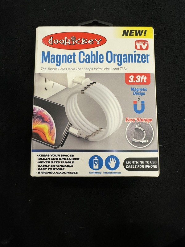 DOOHICKEY Magnet Cable Organizer Flash To USB Cable for iPhone 3.3′ Fast