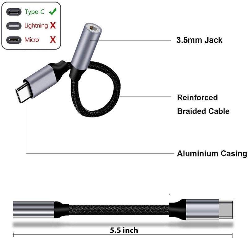 For Samsung Galaxy S23/S24/S25/Plus/Ultra/Edge - USB-C Earphone Adapter gallery