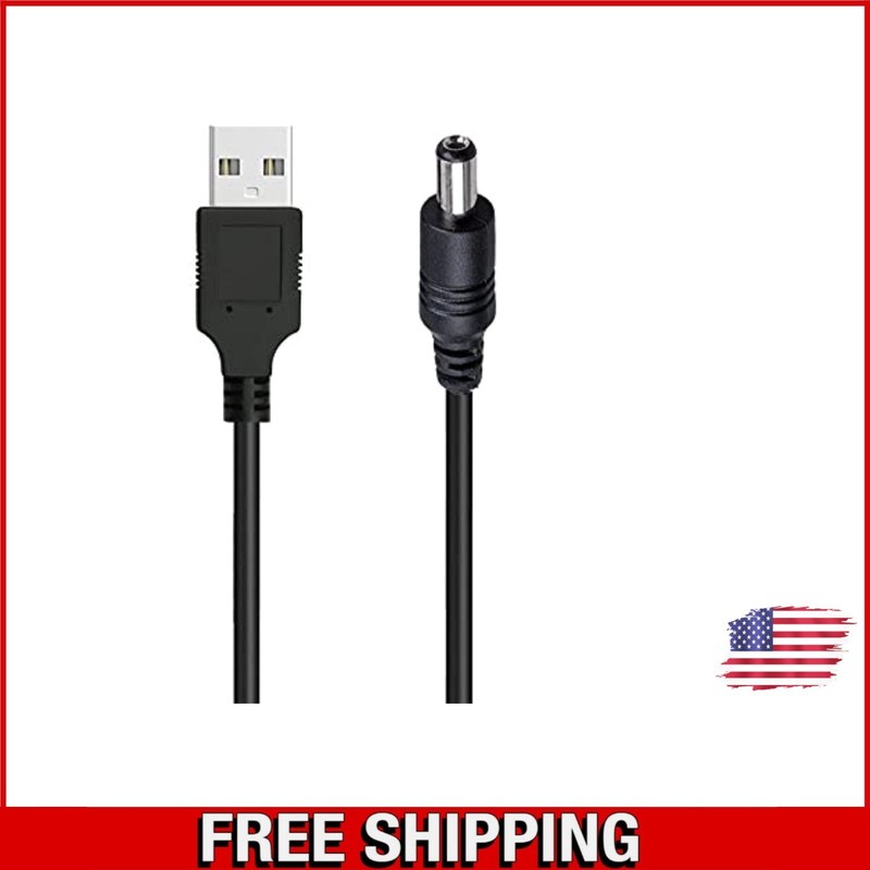 Effortless USB to DC Adapter Cable 5.5mm x 2.1mm – Ideal for Travel Use