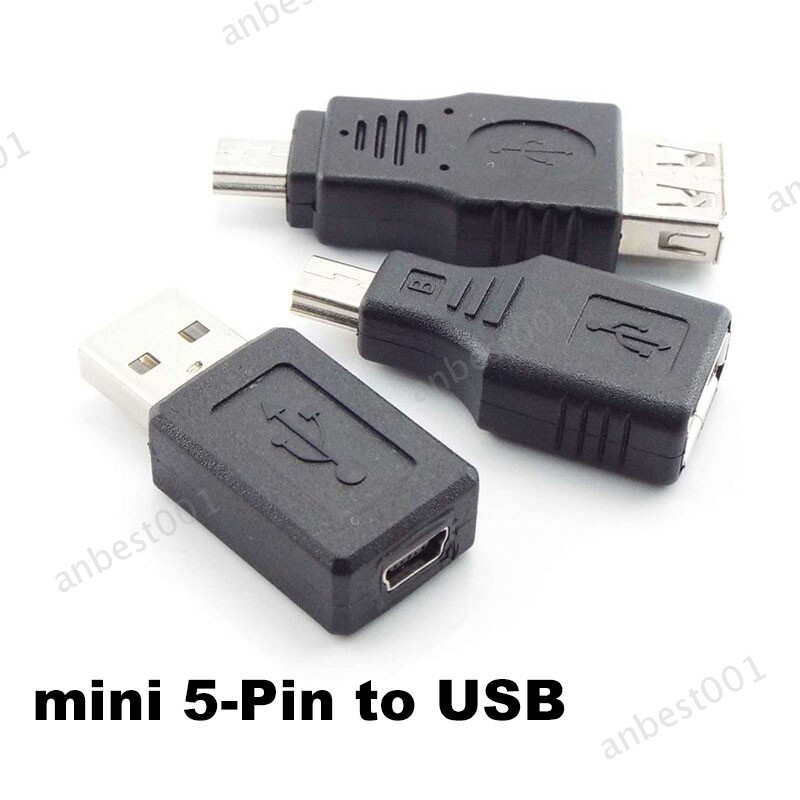 Mini usb b 2.0 A female male 5 pin to USB mini 5pin B A female jack converter gallery