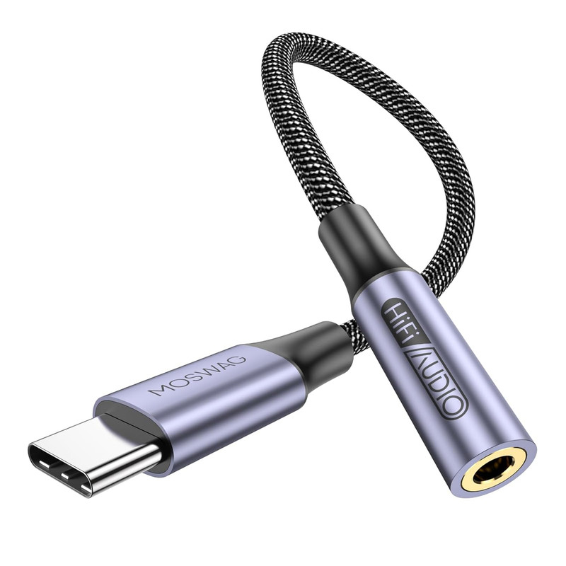 USB Type C to 3.5Mm Female Headphone Jack Adapter, USB C to Aux Female Audio Don