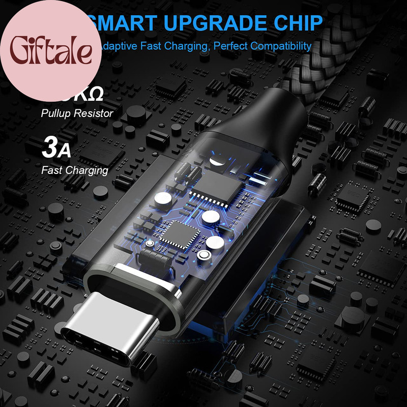 USB a to USB C Cable 5-Pack (3/3/6/6/10 Ft), Fast Charging Type C Charger Cord f gallery