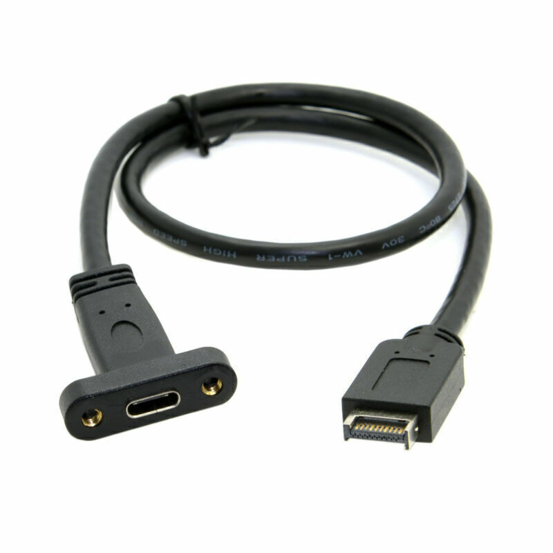 10Gbps 40cm USB 3.1 Front Panel Header to USB-C Type-C Female Extension Cable