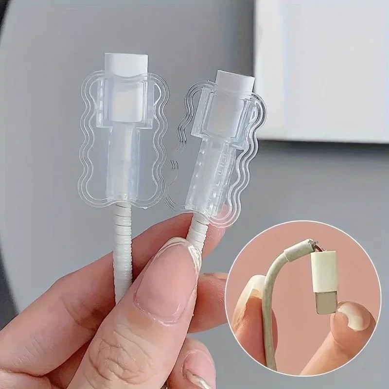 Data Cable Protector Sleeves,Anti-Breakage Cord Saver,Mobile Phone Accessory,Fle gallery