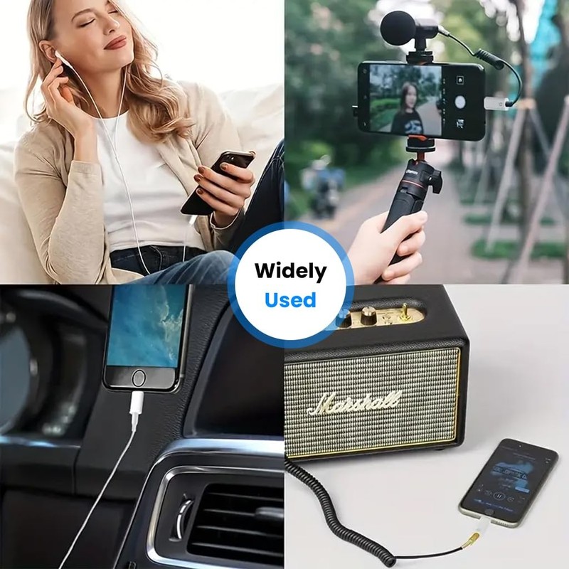 USB-C Type C Adapter Port to 3.5MM Aux Audio Jack Earphone Headphone Car Lot gallery