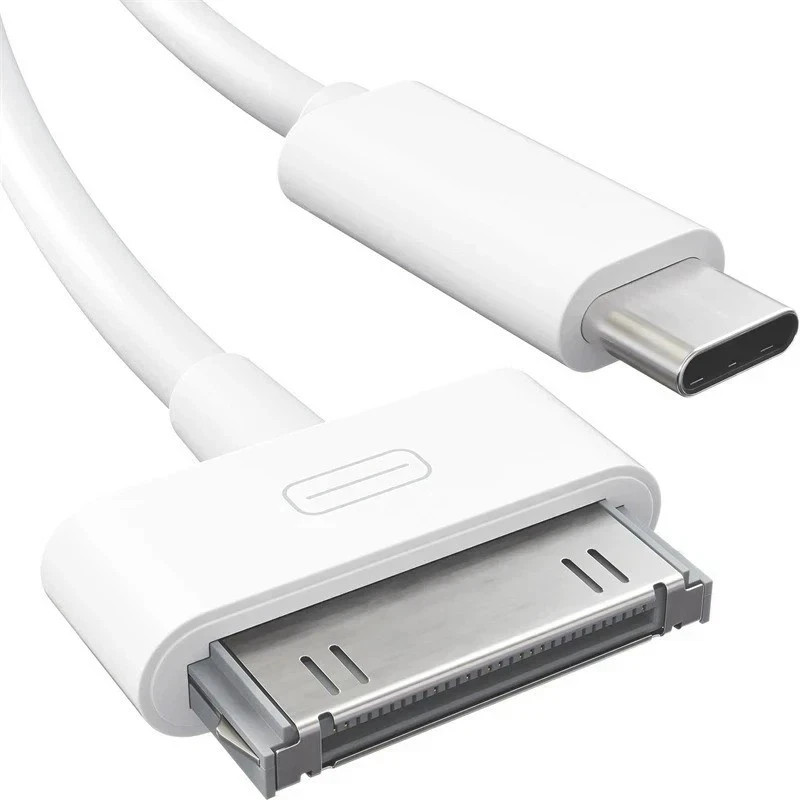 30-Pin to USB C Adapter Cable for Iphone, Ipad, Ipod 3Ft (Next-Generation Data