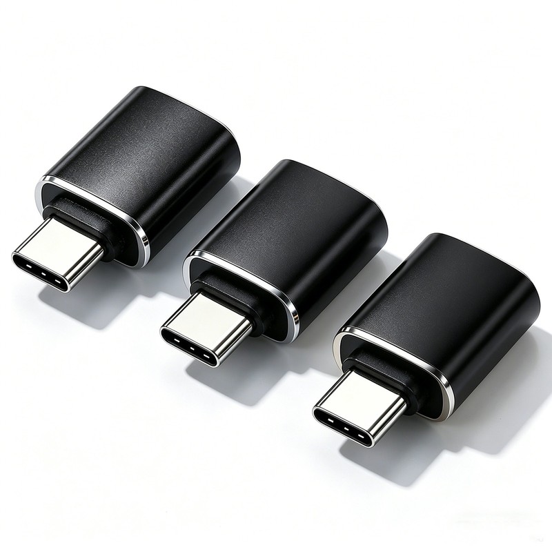 3pcs USB-C 3.1 Male to USB A Female Adapter Converter OTG Type C Android Phone