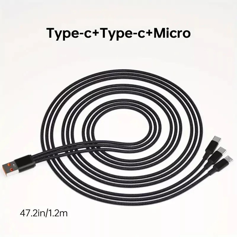 Fast Charging USB-C to Type-C Cable High-Speed Data Transfer 47”39”20” gallery