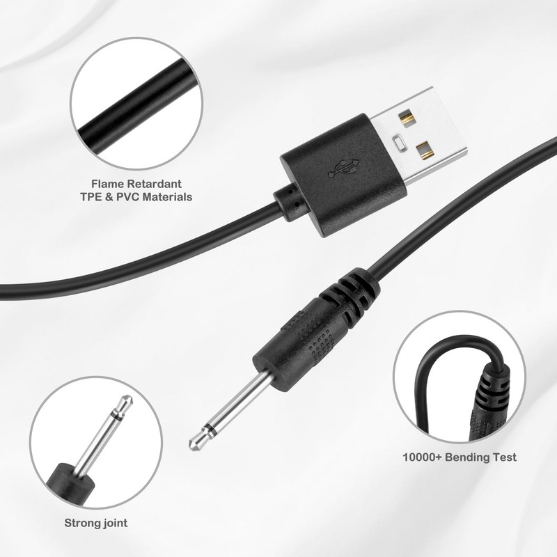 Vibrating Massager Charger with DC 2.5mm Fast Charging Cable Replacement Cord... gallery