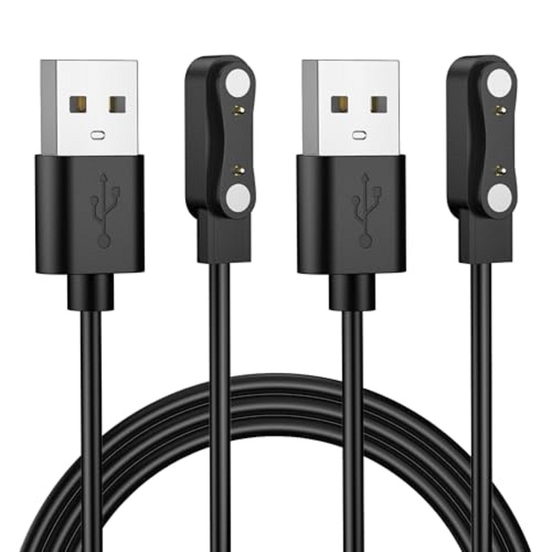 2-Pack for Raycon Bone Conduction Headphones Charger Magnetic USB Charging Ca…