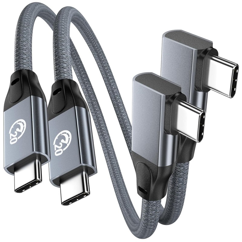 Right Angle USB C Cable Short Fast Data Charging Cable
