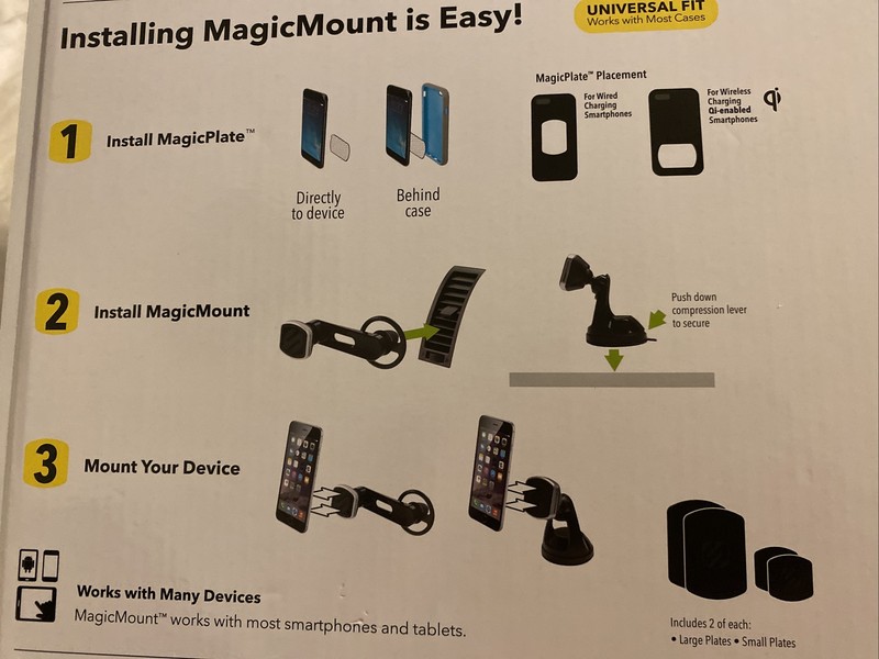 Scosche Magic Mount Pro Magnetic Mounting System 2 Pack for Mobile Devices gallery