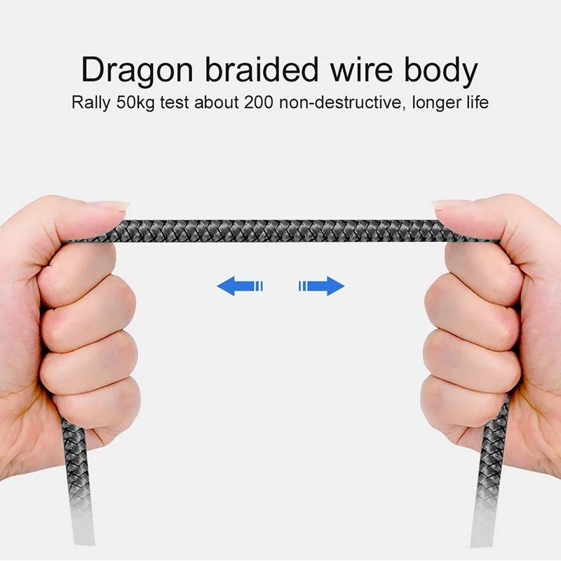 USB A to USB C Fast Charging Cable Nylon Braided Data Cord 1M 2M 3M Android gallery