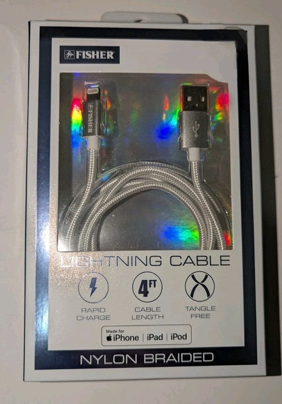 Fisher Nylon Braided Cable Rapid Charge Tangle-Free - New gallery