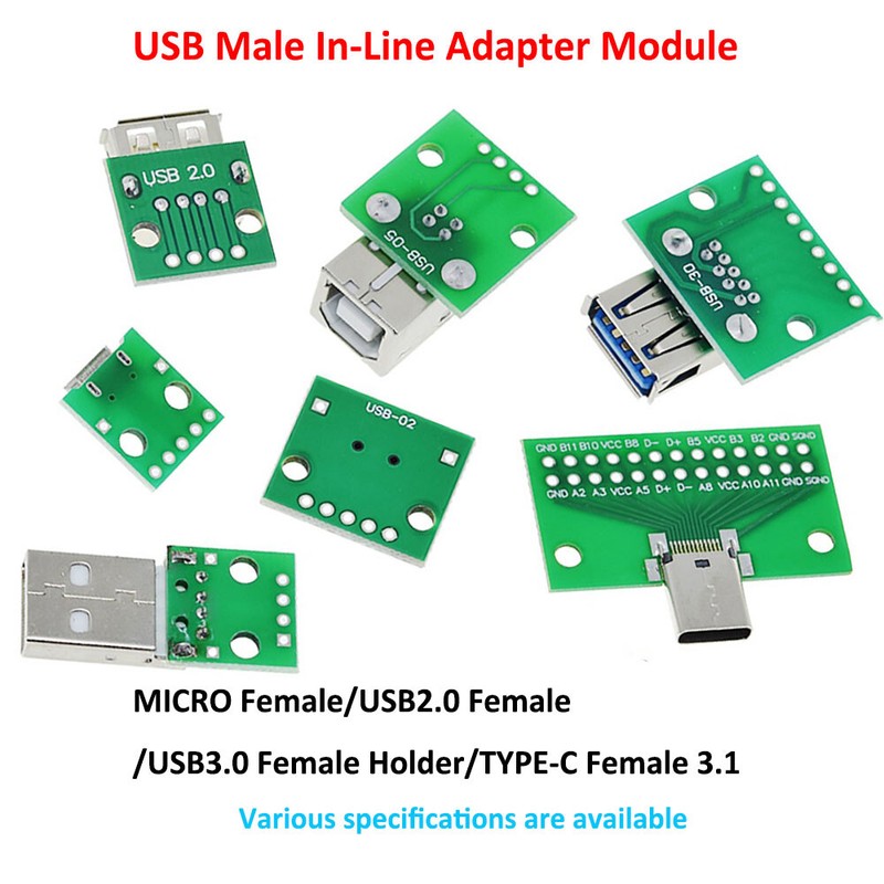 Typec Soldered Module Circuit Board Power Supply-USB to2.0/3.0 Female/Male MICRO gallery