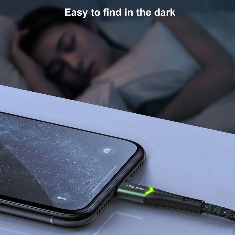 Braided LED Fast Charger Data Cable for iPhone 14/13/12/11/XS Pro Max 7 8 6 Plus gallery