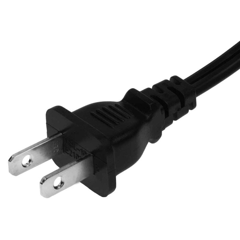 2 Pack - 3ft Two Prong AC Power Cord Cable NEMA 1-15P C7 for Laptop PS3 PS4 DVR gallery