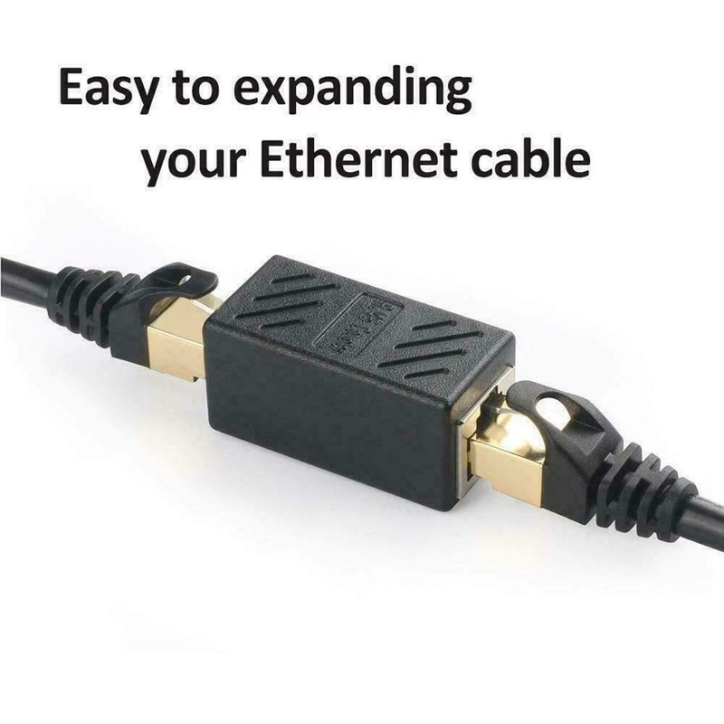 RJ45 Connector Cat7/6 Ethernet Adapter - Female to Female, Fast Data Transfer gallery