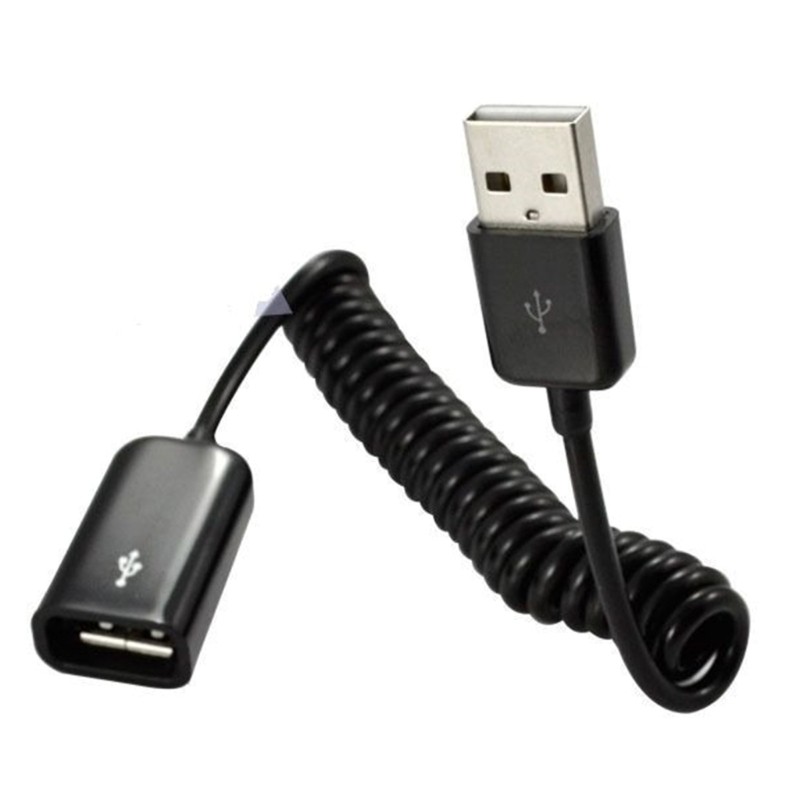 1M Spring Telescopic Extension Wire Cord For Charging Data Transmission gallery
