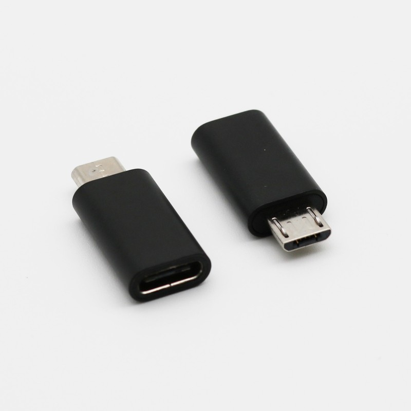 USB 3.1 Type C Female to Micro USB Male Adapter Data Charge Connector Straight gallery