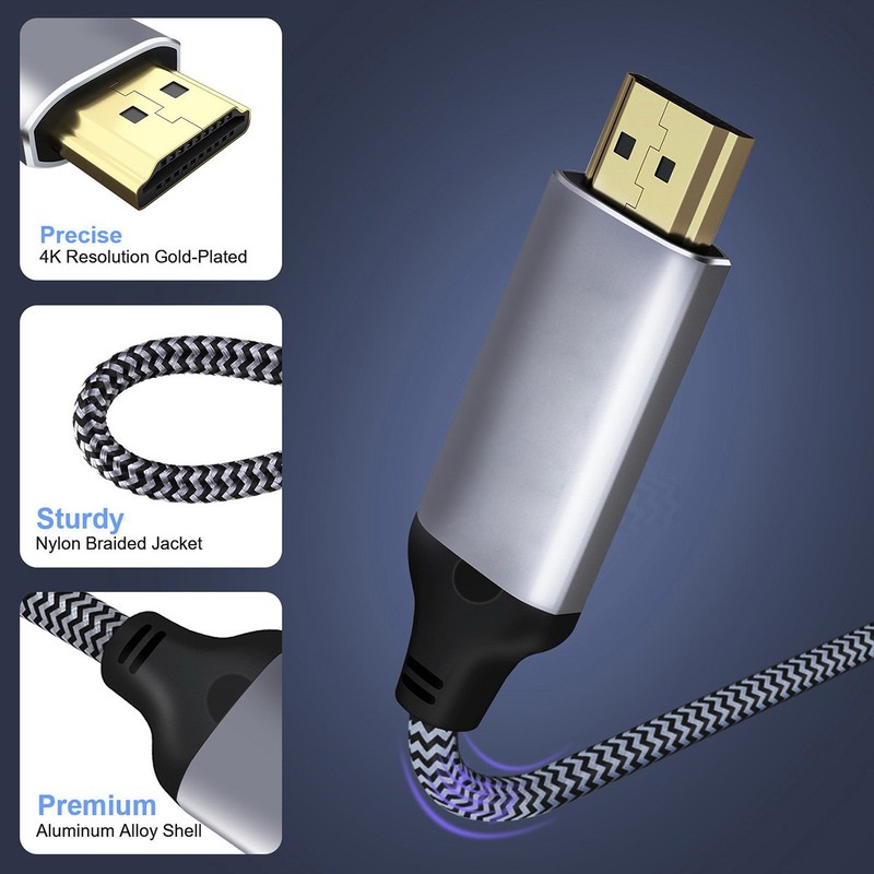Chenyang 8K 60hz Mini DisplayPort 1.4 Source to HDMI 2.0 Display Monitor Cable gallery