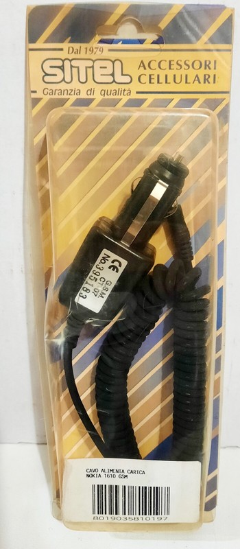Nokia 1610 GSM Car Charging Power Cable