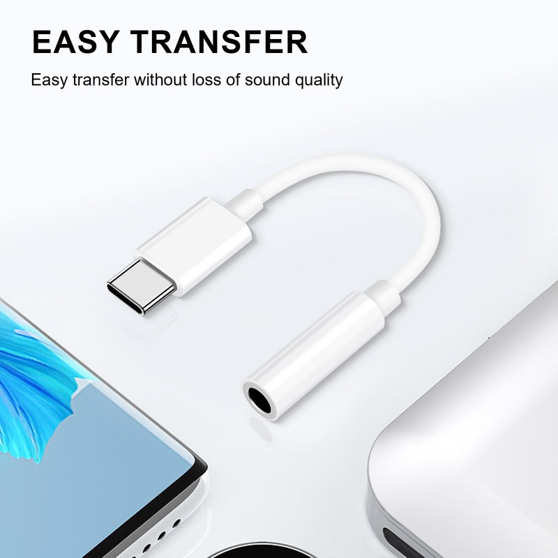 Type-C to 3.5mm Aux Jack Adapter Headphone Earphone For Motorola Moto G Power 5G gallery