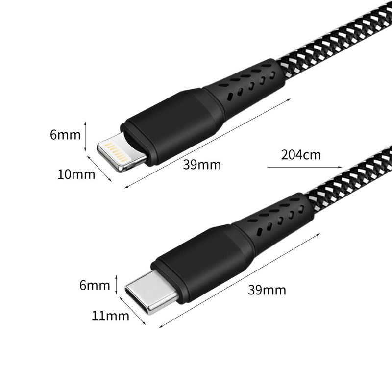 Lighting to USB-C Cable For iPhone/iPad/iPod to Charge/Sync Cord MFI Certified gallery