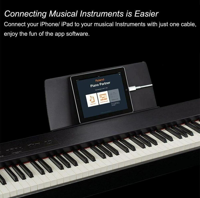 Type-B USB2.0 to Midi Cable for iPhone iPad Electronic Instrument Music Keyboard gallery