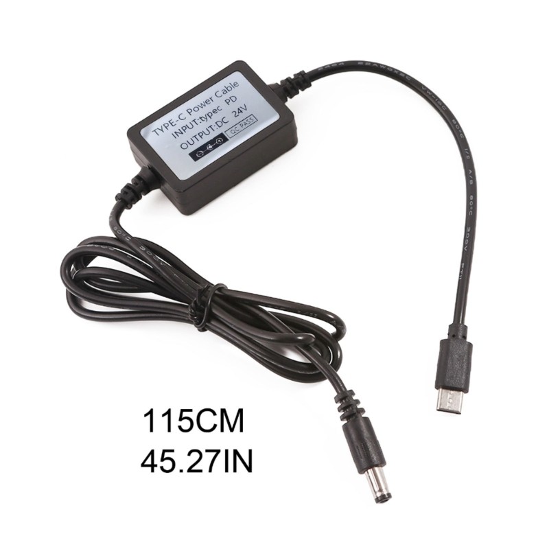 Type C to DC 5.5x2.1mm Power Cable Barrel Jack Center Pin Positive Charger Cord gallery