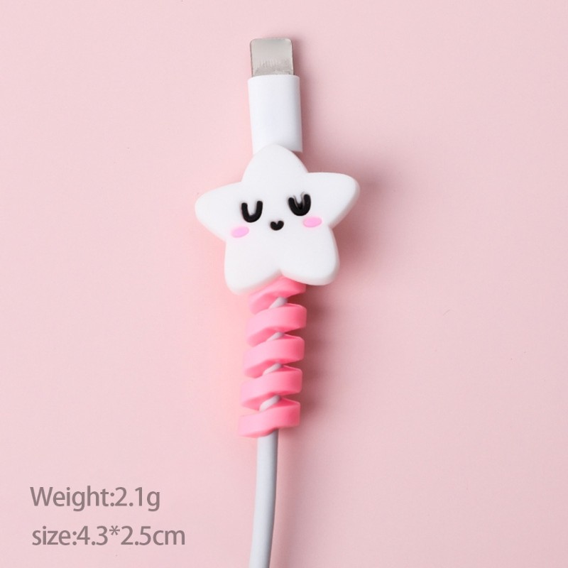 2Pcs Phone Protect Accessory Charging Cable Protectors Cute Charger Protectors gallery