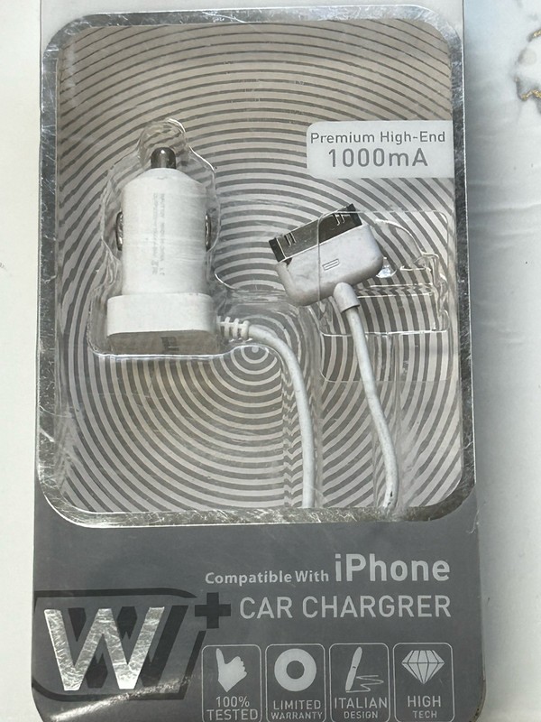 New Wireless i Phone Car Charger Warner 1000mA