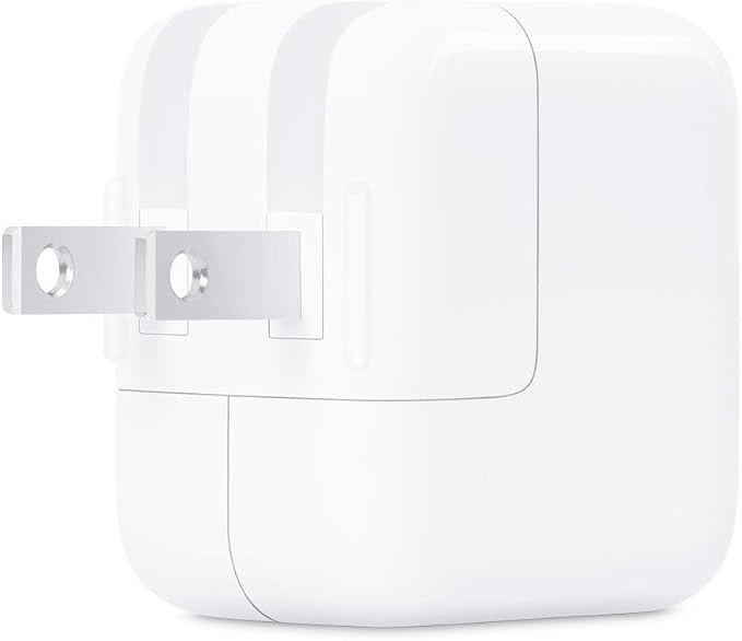 APPLE 12W USB POWER ADAPTER IPAD AND IPHONE CHARGER, TYPE A WALL CHARGER – WHITE