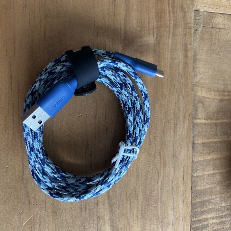 Two* Belkin BoostCharge Micro-USB To USB-A Cable + Strap - 5 Feet New* gallery
