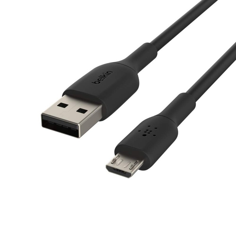 Belkin Micro-USB/USB Data Transfer Cable (CAB005BT1MBK) 3' ft BLACK NEW SEALED gallery