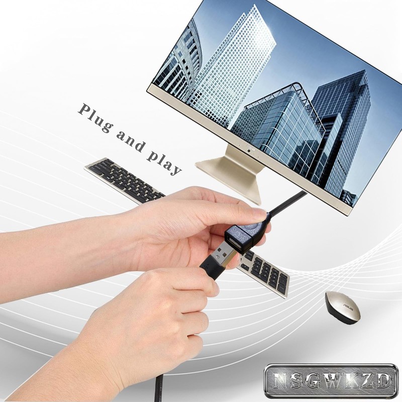 10 PCS USB Extension Cord Male to Female 3.3 FT USBA 2.0 Extender Bulk gallery