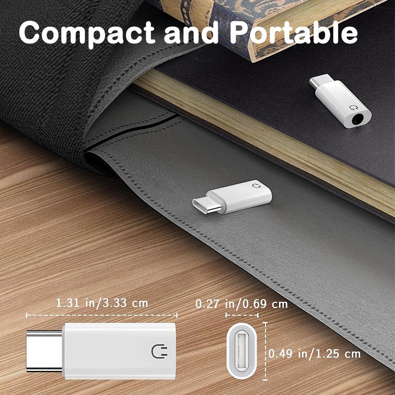 USB C to 3.5mm Aux Adapter Type C Headphone Audio Jack Dongle Cord Universal gallery