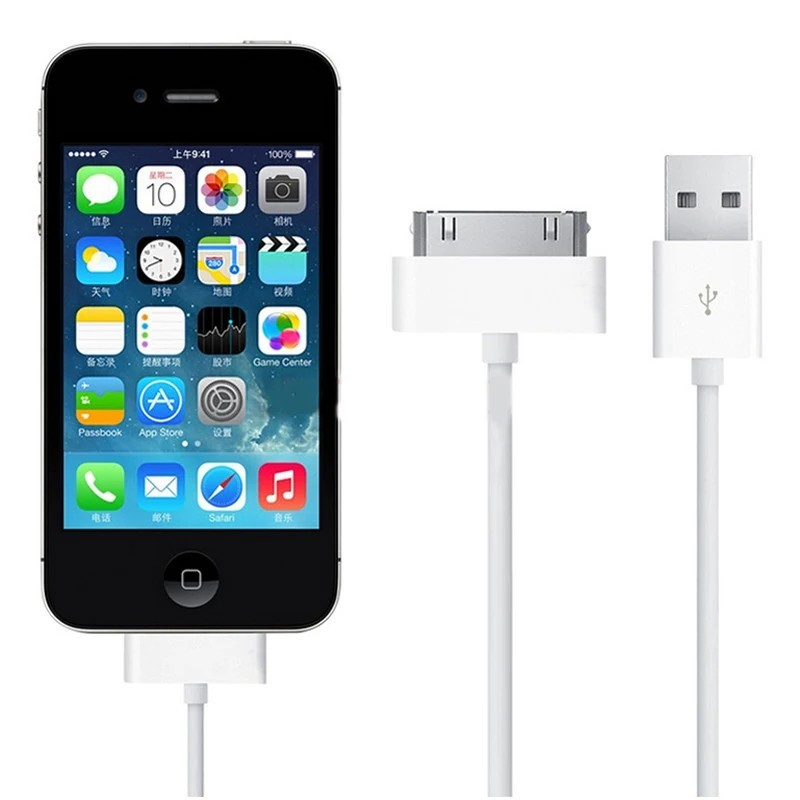 30 Pin USB Data Sync Cable Charger for Lot iPhone 4 4G 4S iPod Nano iPad 1/2/3 gallery