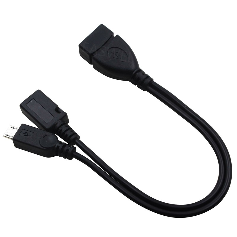 USB Type A Female to Micro USB Male Host OTG with Micro USB Female Y Cable New gallery