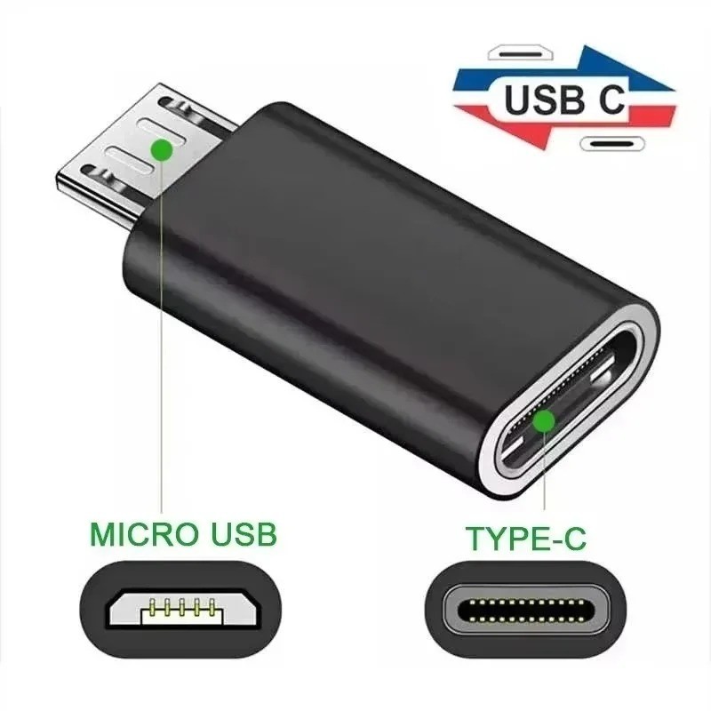Type C Male to Micro USB Female Adapter OTG Charging Converter Connector gallery