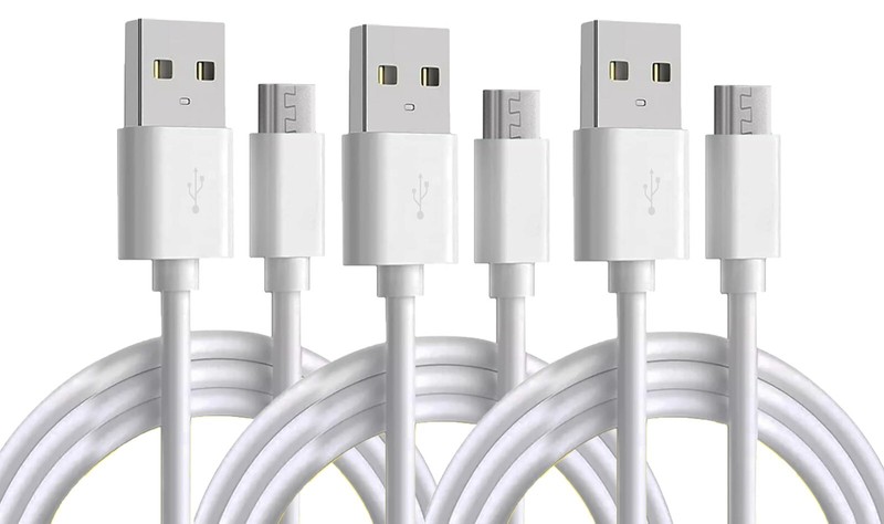 3-Pack Micro USB V9 Fast Charger Cable Data Charging Cord For Android Smartphone