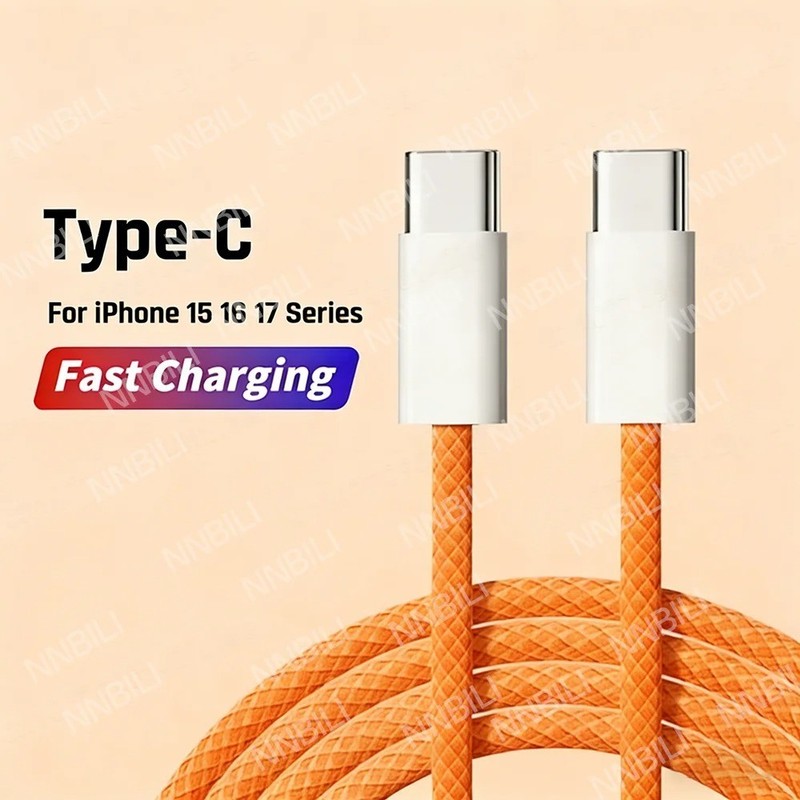 60W PD USB-C to USB-C Fast Charging Cable 6A for iPhone Samsung Xiaomi gallery