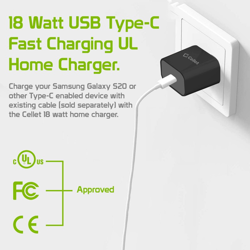 USB C Type Fast Charging Wall Power Adapter Cube For iPhone Samsung Android LG gallery