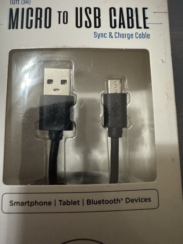 Micro to USB Cable Android Charger Cord Micro USB data - 10 ft New US Shipping gallery