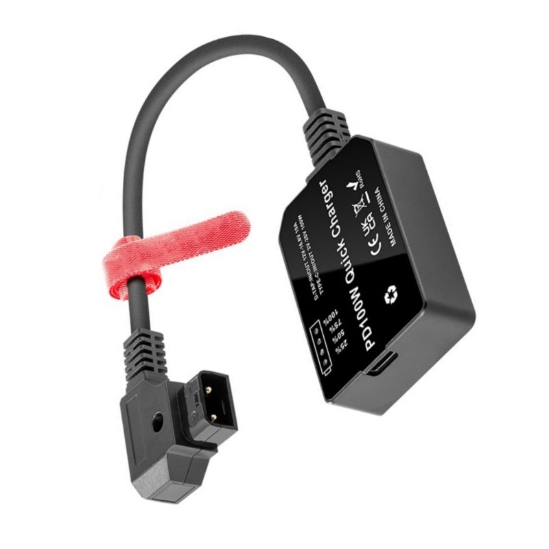 Multi Protocol Supported Type C D-Tap V Mount Battery Adapter for Quick Charging
