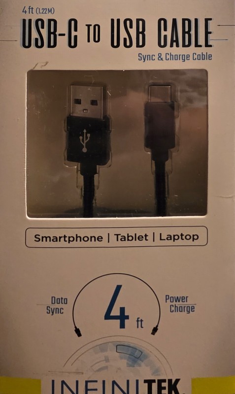 Infinite USB-C TO USB CABLE Sync & Charge Cable